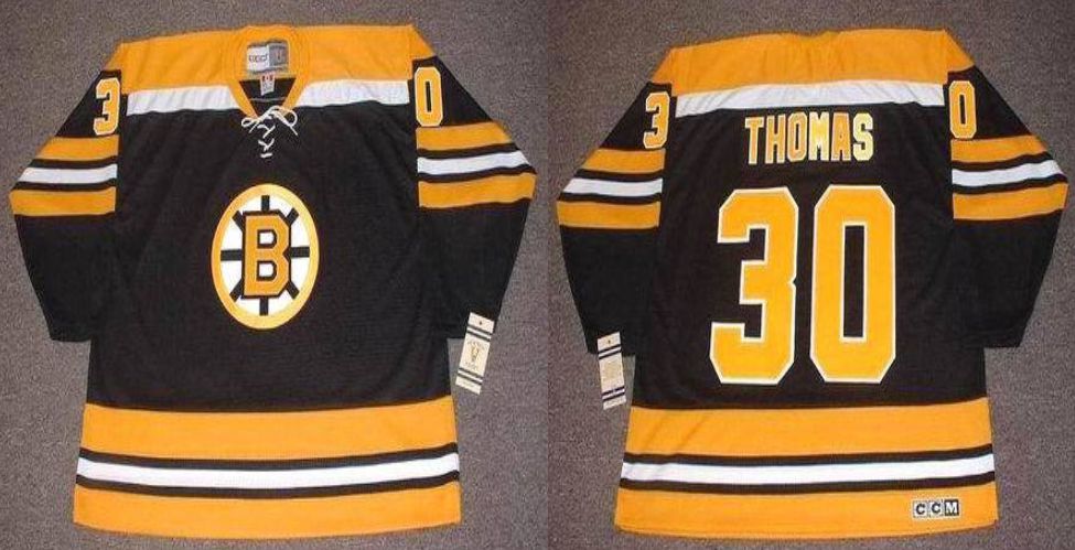 2019 Men Boston Bruins 30 Thomas Black CCM NHL jerseys